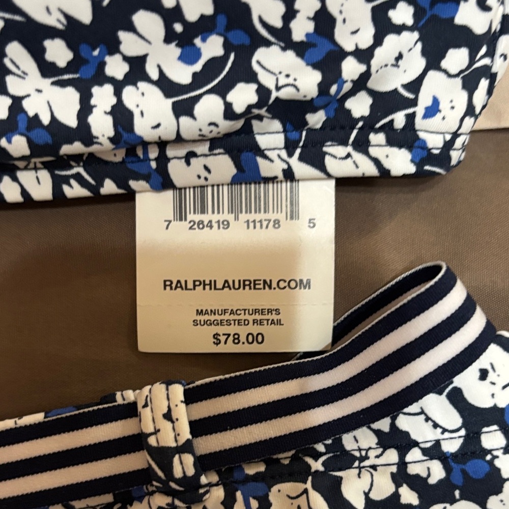Ralph Lauren Blue and White Floral Bikini - Picture 3 of 5